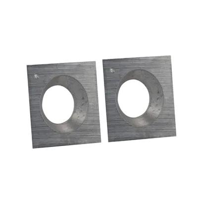 Immagine prodotto di Lama quadrata reversibile 72 | 14,6 x 14,6 x 2,5 mm R=150° | 2 pezzi | Lama reversibile adatta per legno duro, legno tenero, plastica e truciolato | Lama di ricambio per pretaglierina, taglierina per laccatura, taglierina per scanalatura | T04F