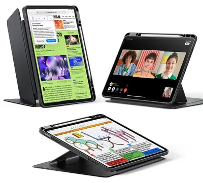Obrázok produktu pre ESR – Flip Hybrid skladacie puzdro s držiakom na stylus pre iPad Air 13 (2024) / Air 13 (2025) – čierne