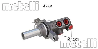 Obrázok produktu pre METELLI 05-1296 Hlavný brzdový valec pre RENAULT Clio V hatchback (BF) a DACIA Sandero III (BJI)