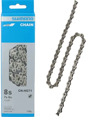 Obrázek produktu pro Řetěz Shimano HG71 116 článků 6-8 rychlostí s rychlospojkou Quick Link