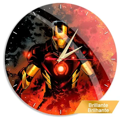 Obrázek produktu pro Nástěnná hodiny s motivem Iron Mana od Marvelu