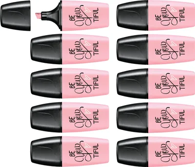 Produktbild von Textmarker - STABILO BOSS MINI Pastellove - 10er Pack - rosiges Rouge