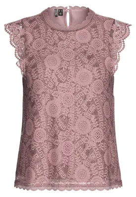 Image de Débardeur sans manches, modèle PCOLLINE, avec dentelle et motif floral, taille XXL