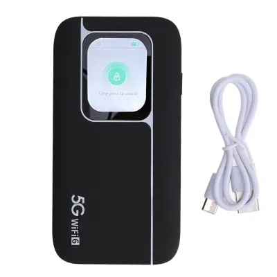Produktbild von mobilny router hotspot 5G WiFi - szybkie połączenie dla maksymalnie 16 urządzeń, przenośne podróżne WiFi z 2,01-calowym ekranem