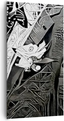 Produktbild von Bild auf Leinwand - Leinwandbild - Abstraktion modern - 65x120cm - Wand Bild - Wanddeko - Leinwanddruck - Bilder - Kunstdruck - Wanddekoration - Leinwand bilder - Wandkunst - PA65x120-3478
