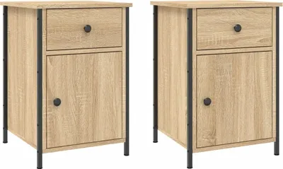 Obrázok produktu pre Nočné stolíky 2 ks dub sonoma 40x42x60 cm kompozitné drevo