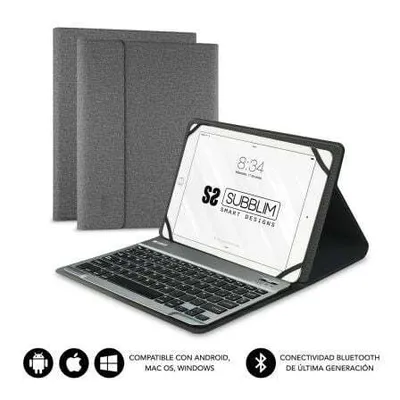Zdjęcie produktu dla SUBBLIM SUB-KT2-BT0002, QWERTY, Hiszpański, 5 milionów znaków, Dowolna marka, Szary, 25,6 cm (10.1")