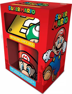 Produktbild von Super Mario (Mario) Mug Coaster Keychain Gift Set