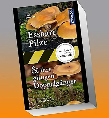 A book cover showing mushrooms, with text overlay.