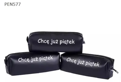 Zdjęcie produktu dla Piórnik jednokomorowy - Chcę już piątek - Pajacyk