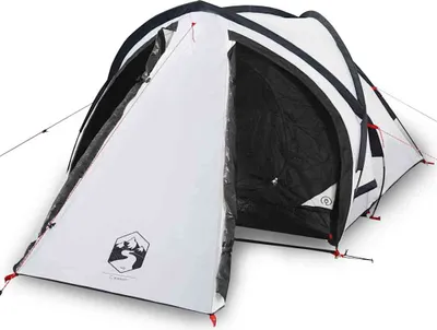 Produktbild von vidaXL Kuppel-Campingzelt 2 Personen Weiß Dunkel Wasserdicht