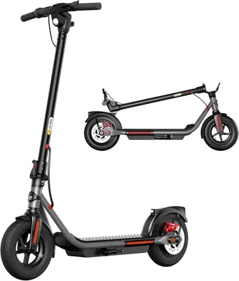 Obrázek produktu pro Elektrická koloběžka pro dospělé, 10 palců, skládací, baterie 36 V, 7,8 Ah, dojezd 25-30 km, maximální rychlost 25 km/h, dvojitá brzda