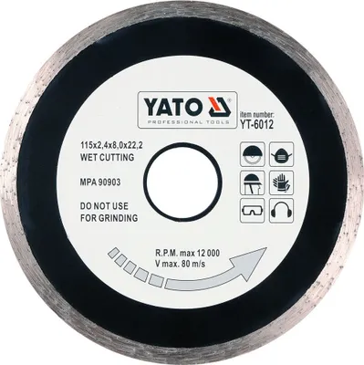 Obrázek produktu pro Yato YT-6012, 11,5 cm, Ocel, 1 kusů