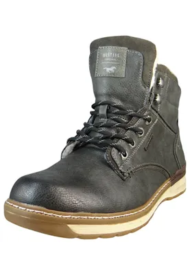 Immagine prodotto di Mustang stivaletto uomo stivale invernale sportivo stringato fodera calda 4141-604, misura:44 EU, colore:Grigio
