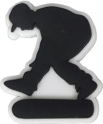 Immagine prodotto di Charms per zoccoli Spilla per scarpe Spilla sportiva per Crocs Skateboarder