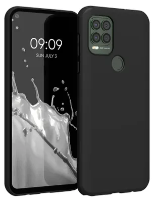 Produktbild von kwmobile Handyhülle für Motorola Moto G Stylus 5G Hülle - TPU Case - Kabelloses Laden - Schutzhülle Cover in Schwarz matt