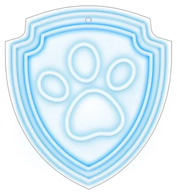 Image de Forever Néon LED suspendu sur plexiglas Paw Patrol Veilleuses - Patte - OW-130246