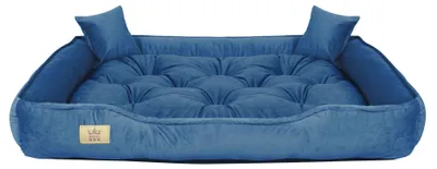 Obrázok produktu pre Pelech pre psa, ohrádka, 130x105 cm, zamat, modrá