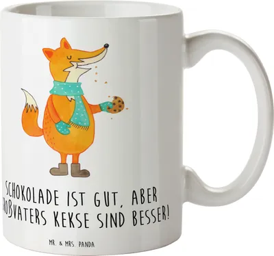 Produktbild von Mr. & Mrs. Panda Tasse Großvaters Kekse - Weiß - Geschenk, Becher, Pott, Kindheitserinnerungen, Kaffeetasse, Kaffeebecher, Familienküche, Teebecher, Großvater, Geschenke