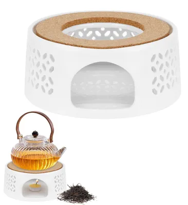 Productafbeelding van Theepotwarmer van keramiek, met hol gesneden design, voor warmtebehoud