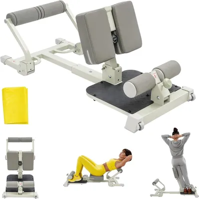 Image de Machine de squat – Appareil de fitness pour les jambes et les fessiers – Pliable avec élastiques – Jusqu'à 120 kg