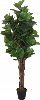 Image de vidaXL Figuier artificiel 134 feuilles 120 cm vert