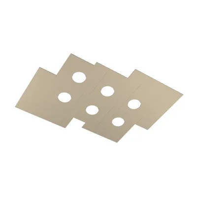Obrázok produktu pre Moderné obdĺžnikové stropné svietidlo Plate Metal Sand 6 svetiel Gx53