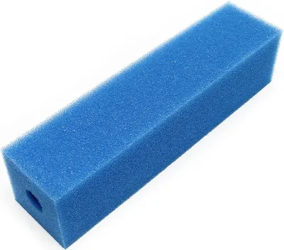Productafbeelding van SunSun schuimfilterpatroon, fijn, 9,5 x 9,5 x 50 cm, binnendiameter 32 mm, fijne poriënstructuur, filterpatroon voor bestaande filtersystemen