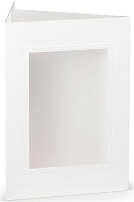 Produktbild von Passepartoutkarte B6 eckig weiß
