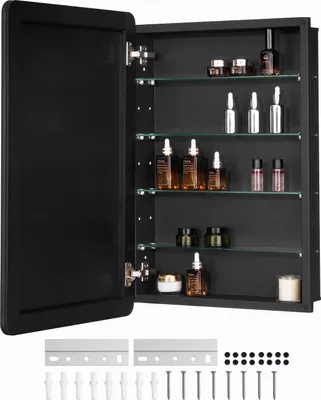 Obrázek produktu pro Skříňka na léky VEVOR Skříňka na léky se zrcadlem (508 x 126 x 762 mm) pro koupelny, vestavná a nástěnná, hliníkový rám