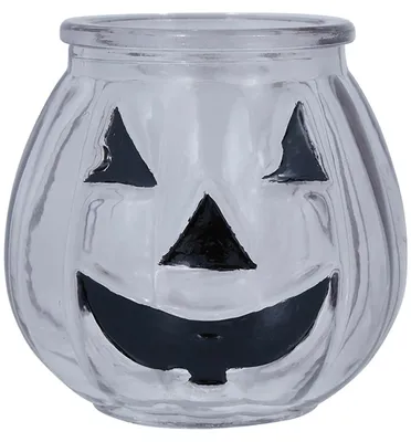 Produktbild von Halloween Kürbis Glas Kerzenhalter