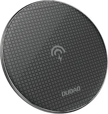 Produktbild von Dudao Elegnat Schnellladegerät Induktive Schnellladestation 10 W Kabellos Ladegerät kompatibel mit Smartphone schwarz