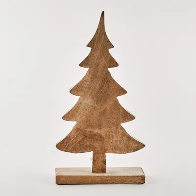 Produktbild von Deko-Tannenbaum aus Mangoholz, H 40 cm