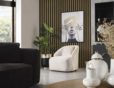 Zdjęcie produktu dla Fotel 1 siedzisko tkanina salon klub fotel drewniany jednoosobowy