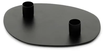 Immagine prodotto di Bazar Bizar Portacandela in ottone nero 20x15x3 cm