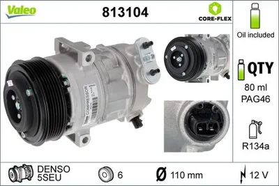 Zdjęcie produktu dla Kompresor klimatyzacji VALEO 813104
