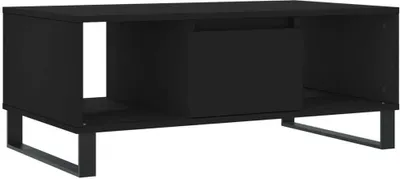 Obrázok produktu pre vidaXL Konferenčný stolík čierny 90x50x36,5 cm Drevo Materiál