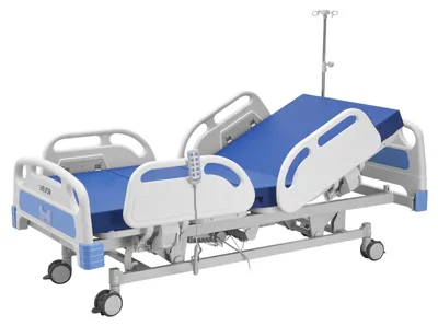 Immagine prodotto di Letto ospedaliero elettrico VEVOR, letto per assistenza con 5 funzioni, dotato di funzione Trendelenburg e anti-Trendelenburg, completo di materasso, adatto per anziani (altezza regolabile da 450 a 750 mm) per uso domestico, case di riposo e ospedali