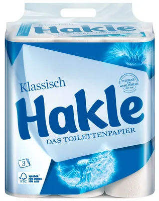 Immagine prodotto di Hakle 871613 Hakle Toilettenpapier Klassich 3-lagig, 24 Rollen