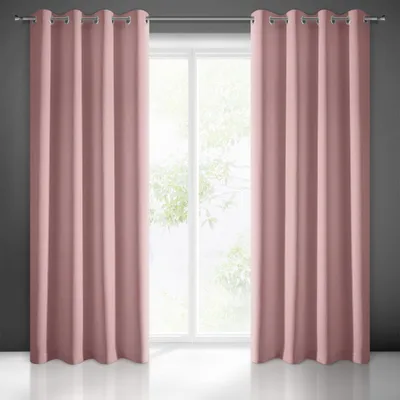 Produktbild von Vorhang ADA rosa 140x250 cm Ösen Ösenvorhang