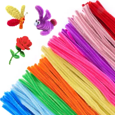 Produktbild von 200 Stš¹ck Pfeifenputzer zum Basteln, 10 Farben Pfeifenreiniger Bastelset, 30cm Lang Pfeifenreiniger Chenilledraht, Bunt Bastelset Pipe Cleaner fš¹r DIY Projekte Bastelzubeh?r (Regenbogen-Farben)