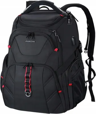 Obrázek produktu pro VANKEAN Batoh na notebook 16" černý s USB portem