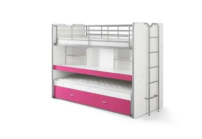 Produktbild von Hochbett Bonny, Weiß Fuchsia