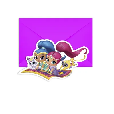 Zdjęcie produktu dla Shimmer and Shine 6 zaproszeń