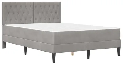 Obrázok produktu pre vidaXL Rám postele s matracom svetlosivý 120 x 200 cm zamat