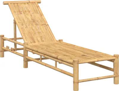 Image de vidaXL Bain de soleil 55x199x30 cm bambou