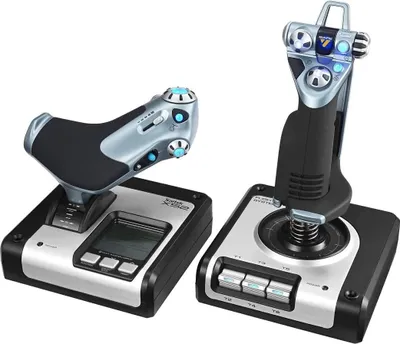 Image de Logitech G Flight Control System Noir, Argent USB 2.0 simulation de vol Analogique/Numérique PC