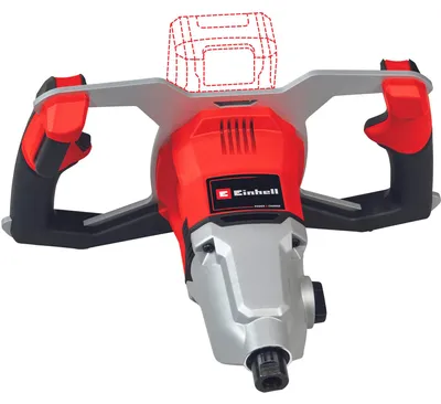 Productafbeelding van Professionele accuvoorzien verf-/mortelmenger TP-MX 18-2 Li BL - Solo, 18 volt (rood/zwart, zonder accu en oplader)