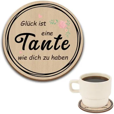 Produktbild von Holzunterlage für Tante zum Geburtstag