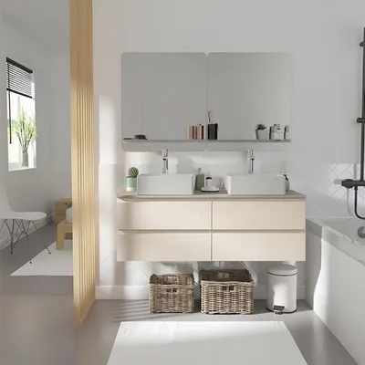 Immagine prodotto di Mobile bagno sospeso Sorrento da 120 cm con doppio lavabo